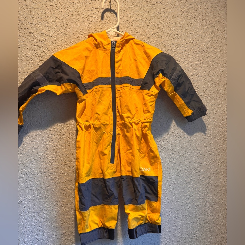 OAK Bright Yellow and Gray Rain Suit